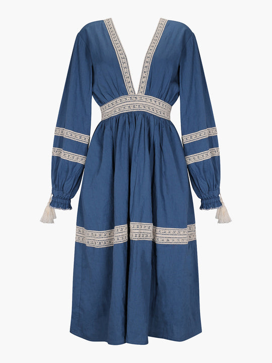 Volta Midi Dress | Sky Blue