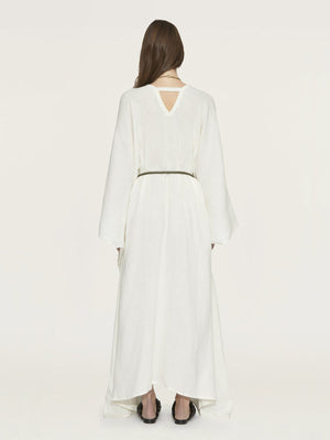 Oasis Caftan With Leather Belt | Cream Oasis Caftan With Leather Belt | Cream