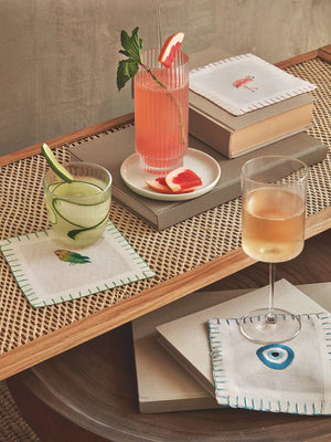 Cocktail Napkin Set of 4 | Flamingo Cocktail Napkin Set of 4 | Flamingo