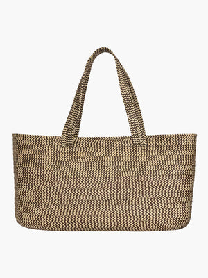 Beach Bag Midi | Natural/Maroon Beach Bag Midi | Natural/Maroon