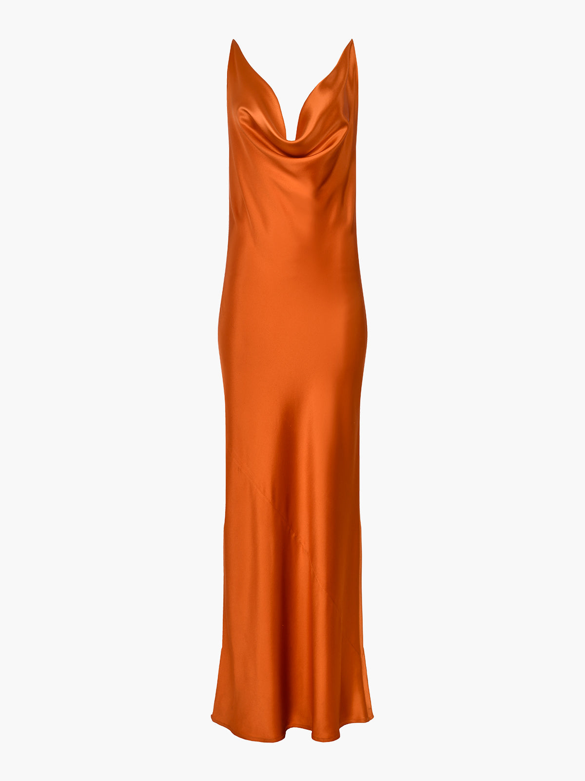 Fountain Silk Dress | Tiger Orange Fountain Silk Dress | Tiger Orange