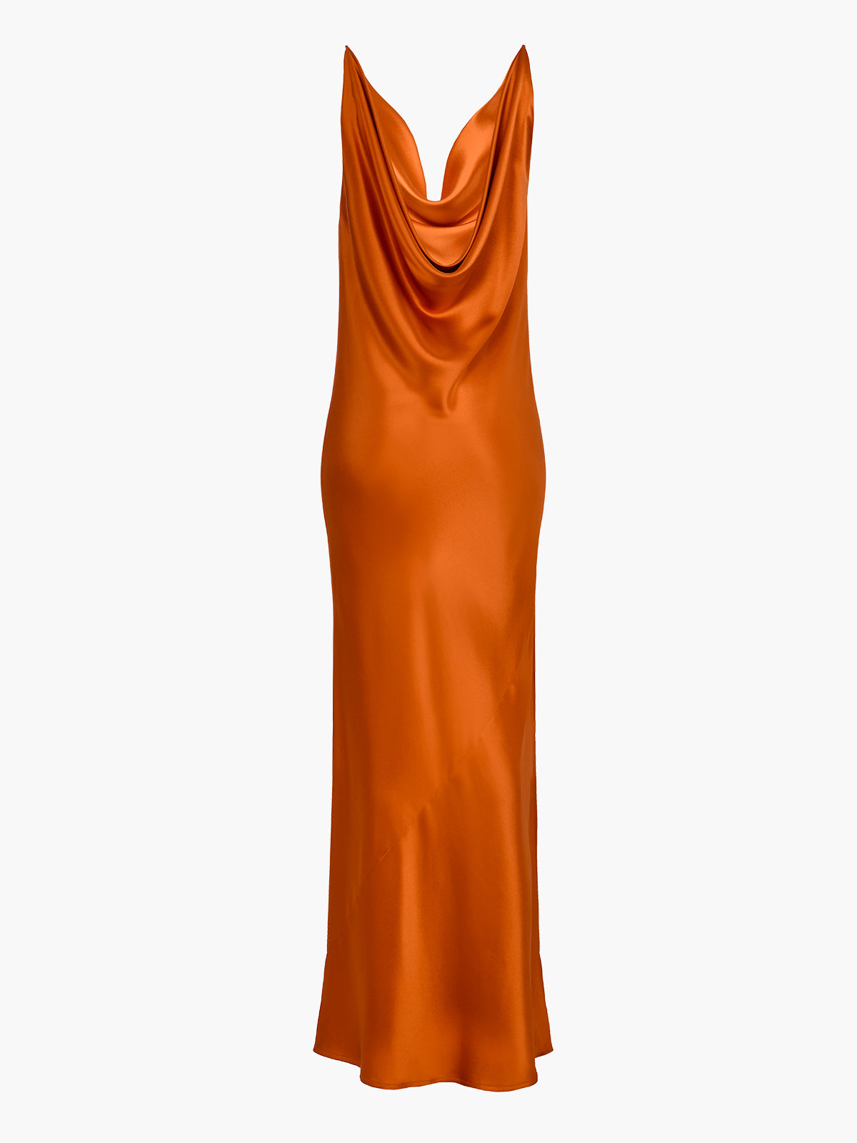 Fountain Silk Dress | Tiger Orange Fountain Silk Dress | Tiger Orange