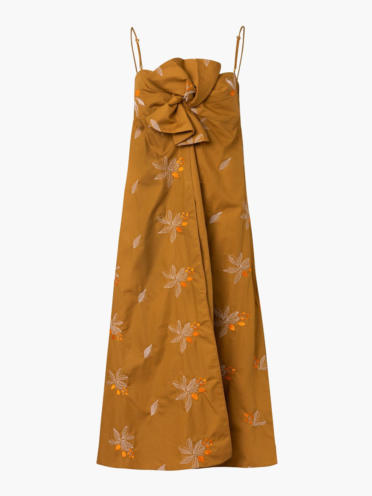 Amore Mio Cotton Midi Dress Embroidered Amore Mio Cotton Midi Dress Embroidered