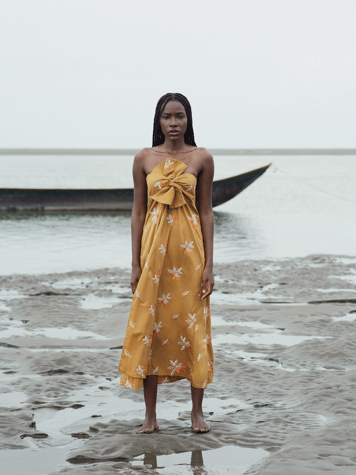 Amore Mio Cotton Midi Dress Embroidered Amore Mio Cotton Midi Dress Embroidered