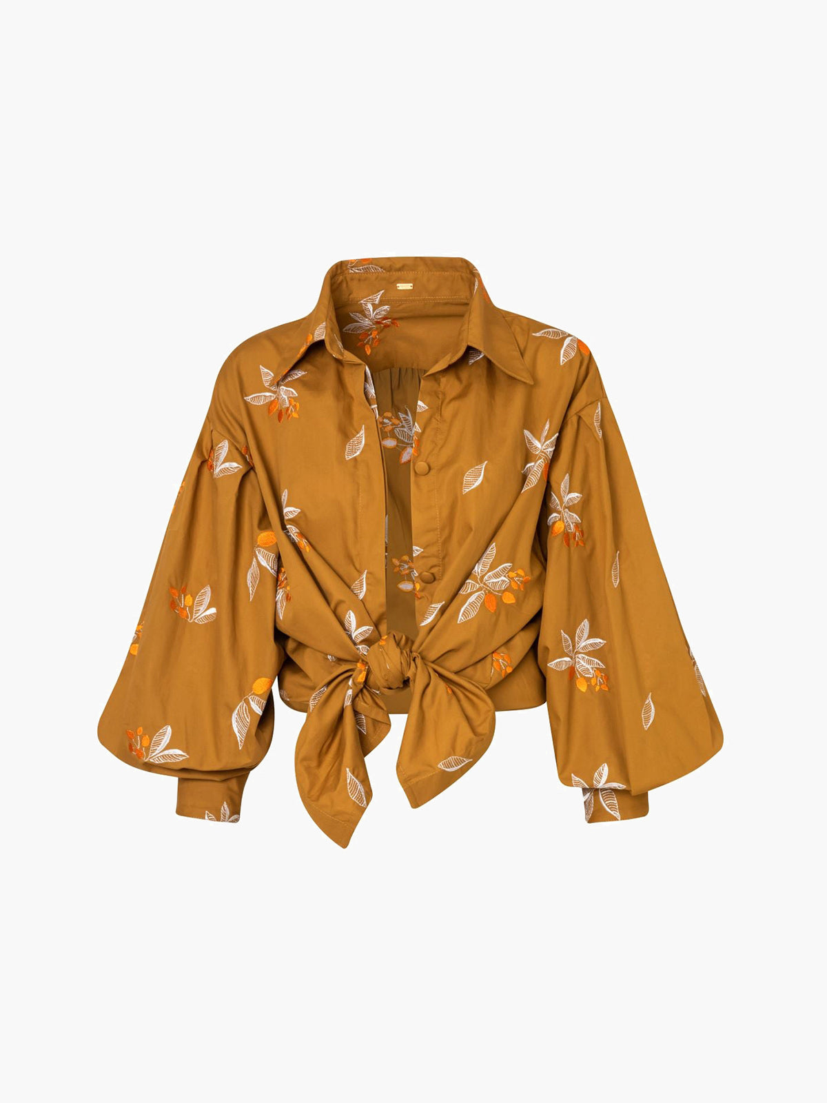 Barnes Embroidered Cotton Shirt | Honey Barnes Embroidered Cotton Shirt | Honey