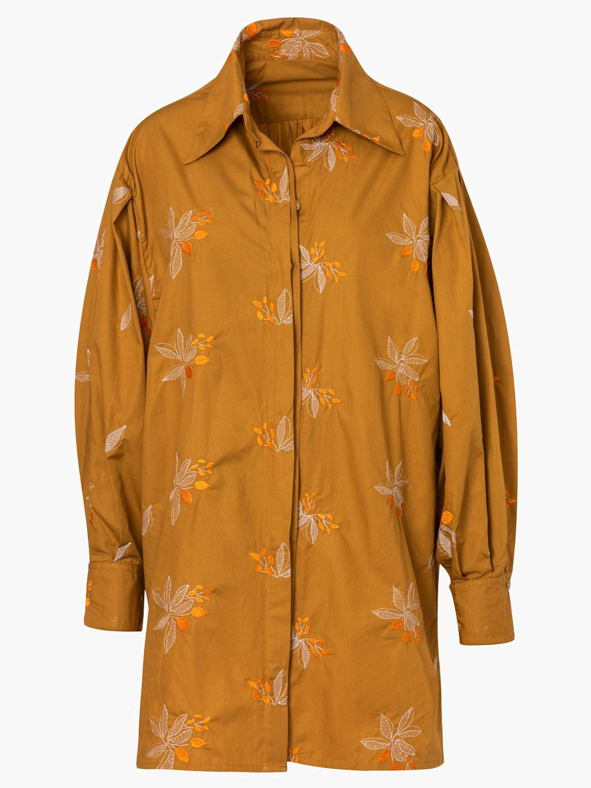 Barnes Embroidered Cotton Shirt | Honey Barnes Embroidered Cotton Shirt | Honey