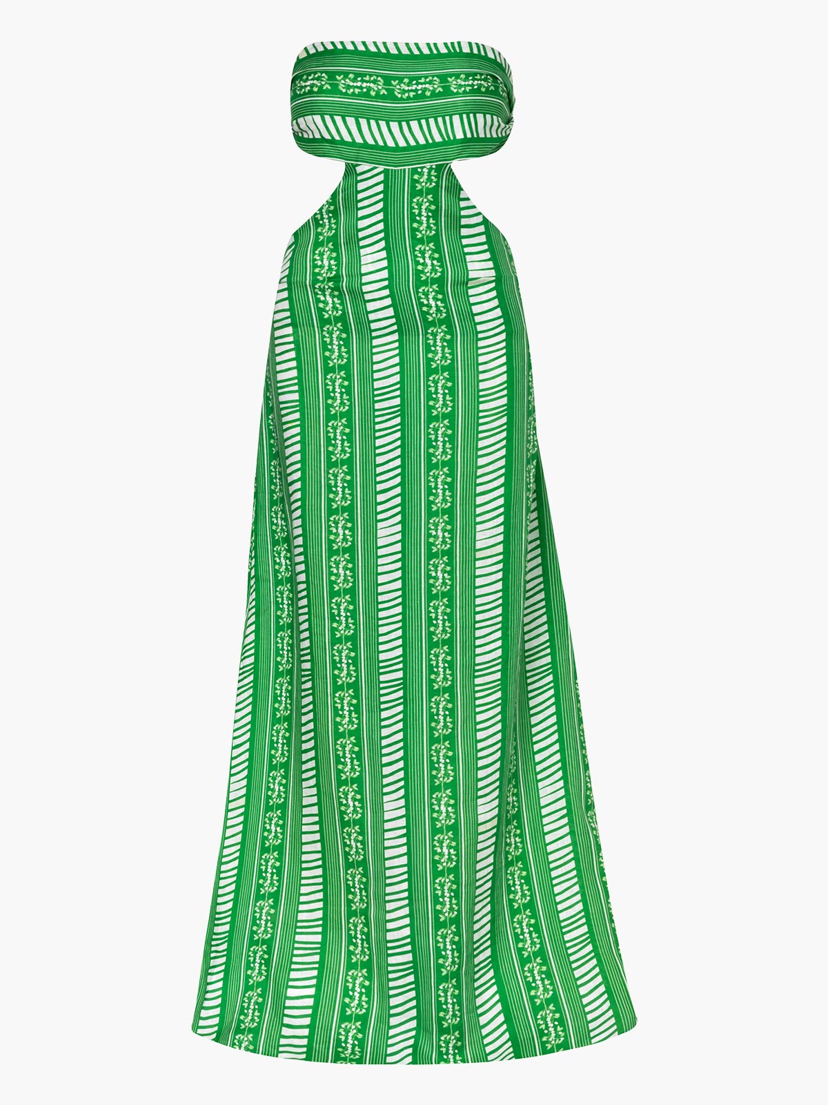 Costa Pacifica Linen Dress | Green Stripes Costa Pacifica Linen Dress | Green Stripes