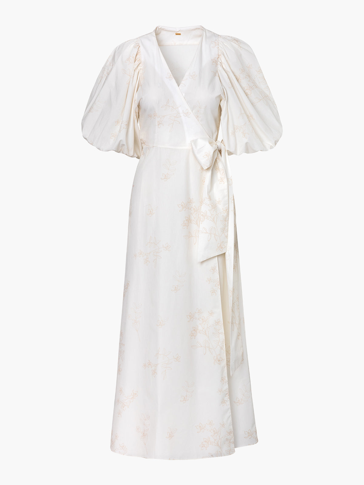 Ermita Wrap Around Cotton Midi Dress | Ivory Ermita Wrap Around Cotton Midi Dress | Ivory