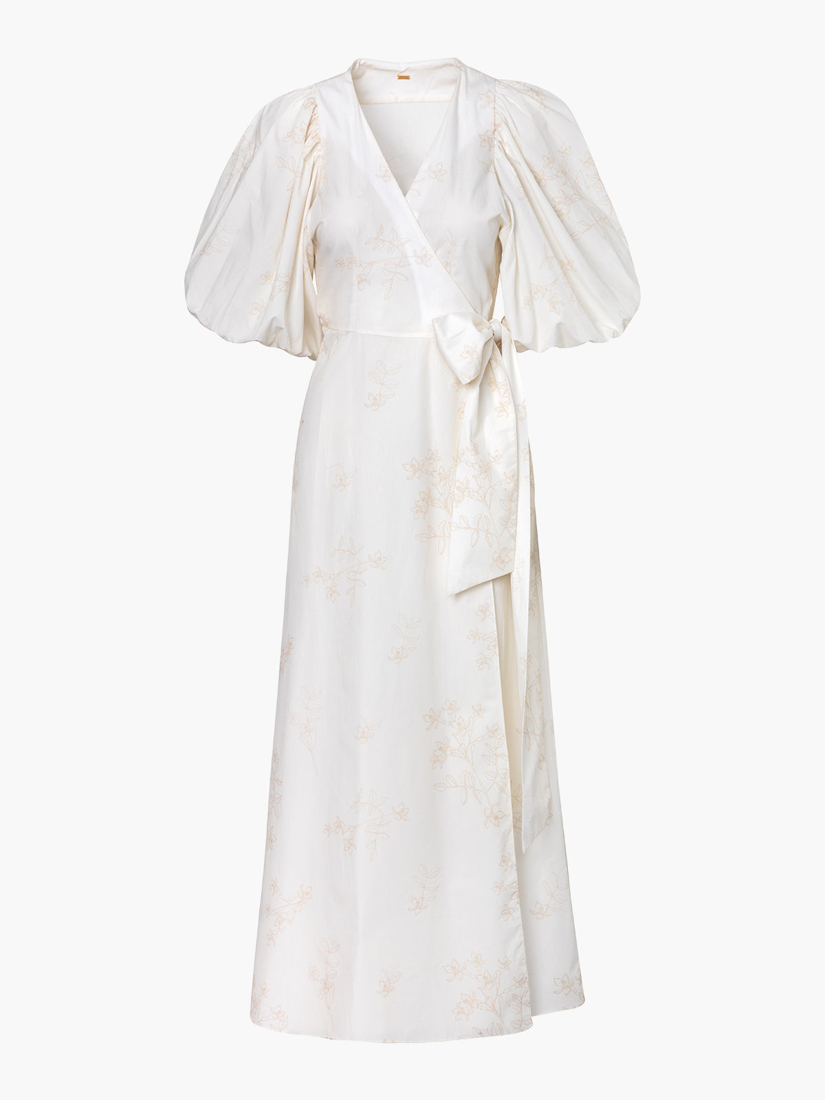 Ermita Wrap Around Cotton Midi Dress | Ivory Ermita Wrap Around Cotton Midi Dress | Ivory