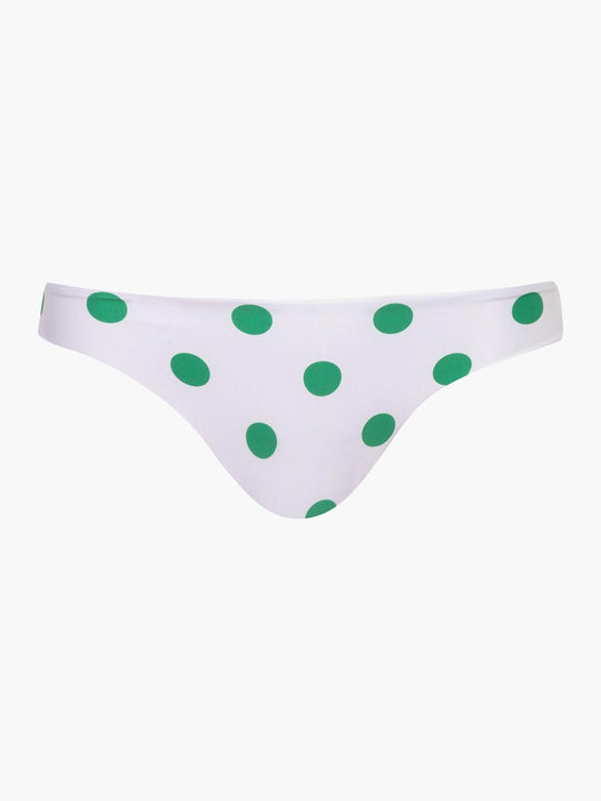 Guava Bottom | Green Polka/Ivory