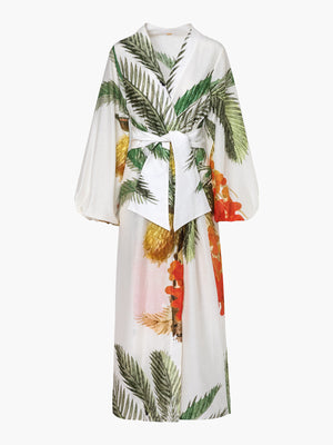 Hojarasca Cotton Silk Maxi Dress | White Palms Hojarasca Cotton Silk Maxi Dress | White Palms