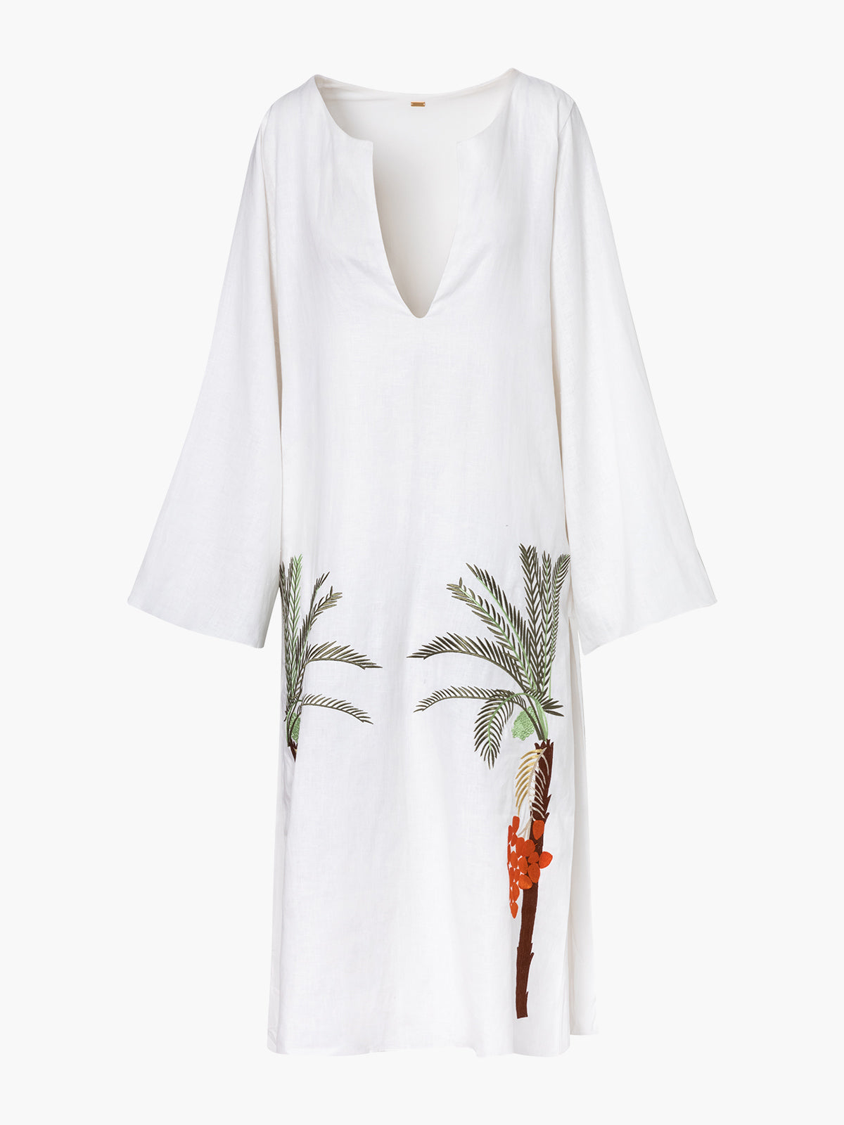 Lisa Linen Midi Dress Embroidered Lisa Linen Midi Dress Embroidered