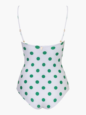 Malaga One Piece | Green Polka/Ivory Malaga One Piece | Green Polka/Ivory