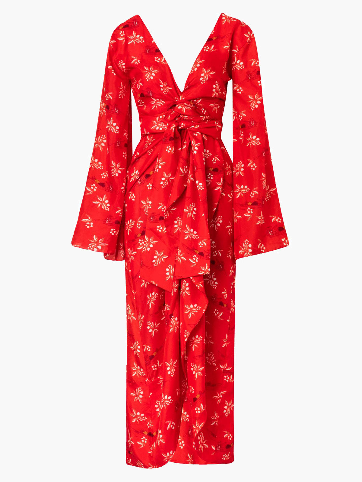 Pacifico Silk Maxi Dress | Red Chontaduro Pacifico Silk Maxi Dress | Red Chontaduro