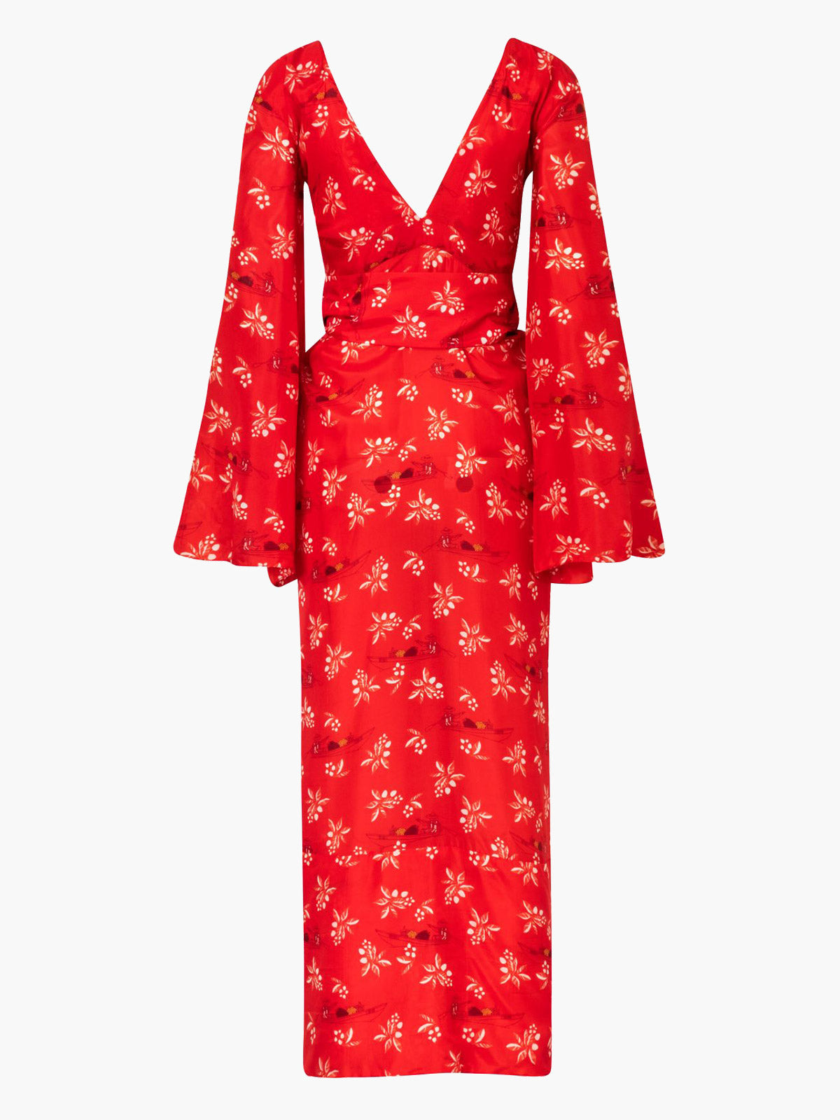 Pacifico Silk Maxi Dress | Red Chontaduro Pacifico Silk Maxi Dress | Red Chontaduro