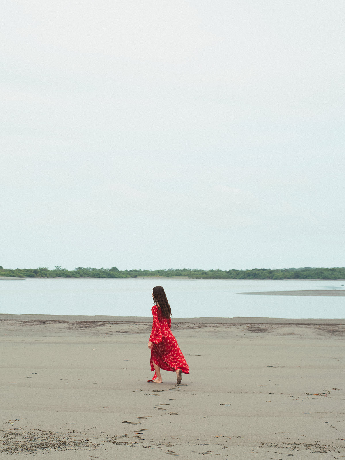 Pacifico Silk Maxi Dress | Red Chontaduro Pacifico Silk Maxi Dress | Red Chontaduro