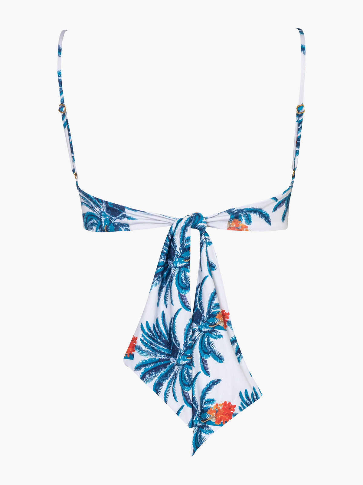 Pacifico Top | White Blue Palms/Ivory Pacifico Top | White Blue Palms/Ivory