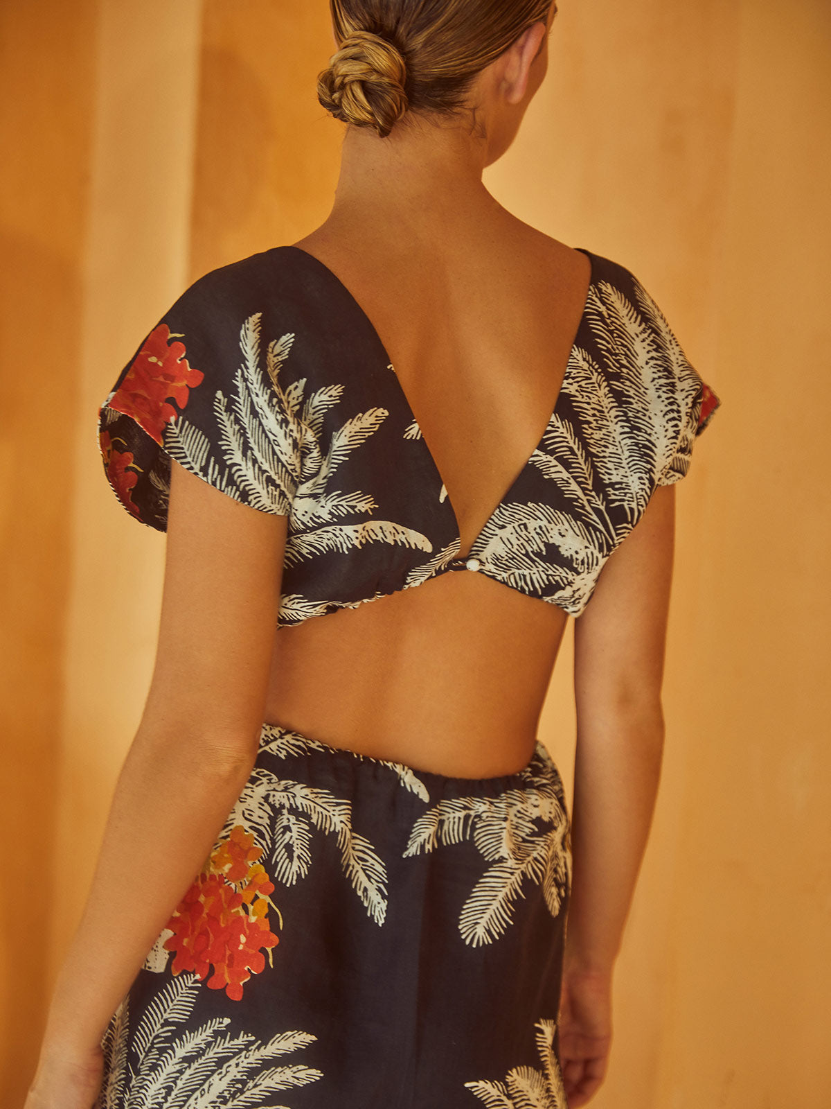 Quinto Sol Linen Mini Dress | Black Palms Quinto Sol Linen Mini Dress | Black Palms