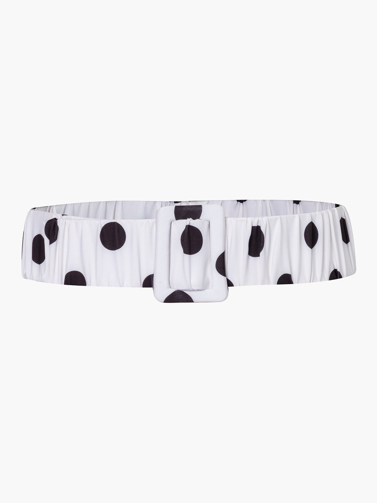 Ruched Belt | Polka Black Ruched Belt | Polka Black