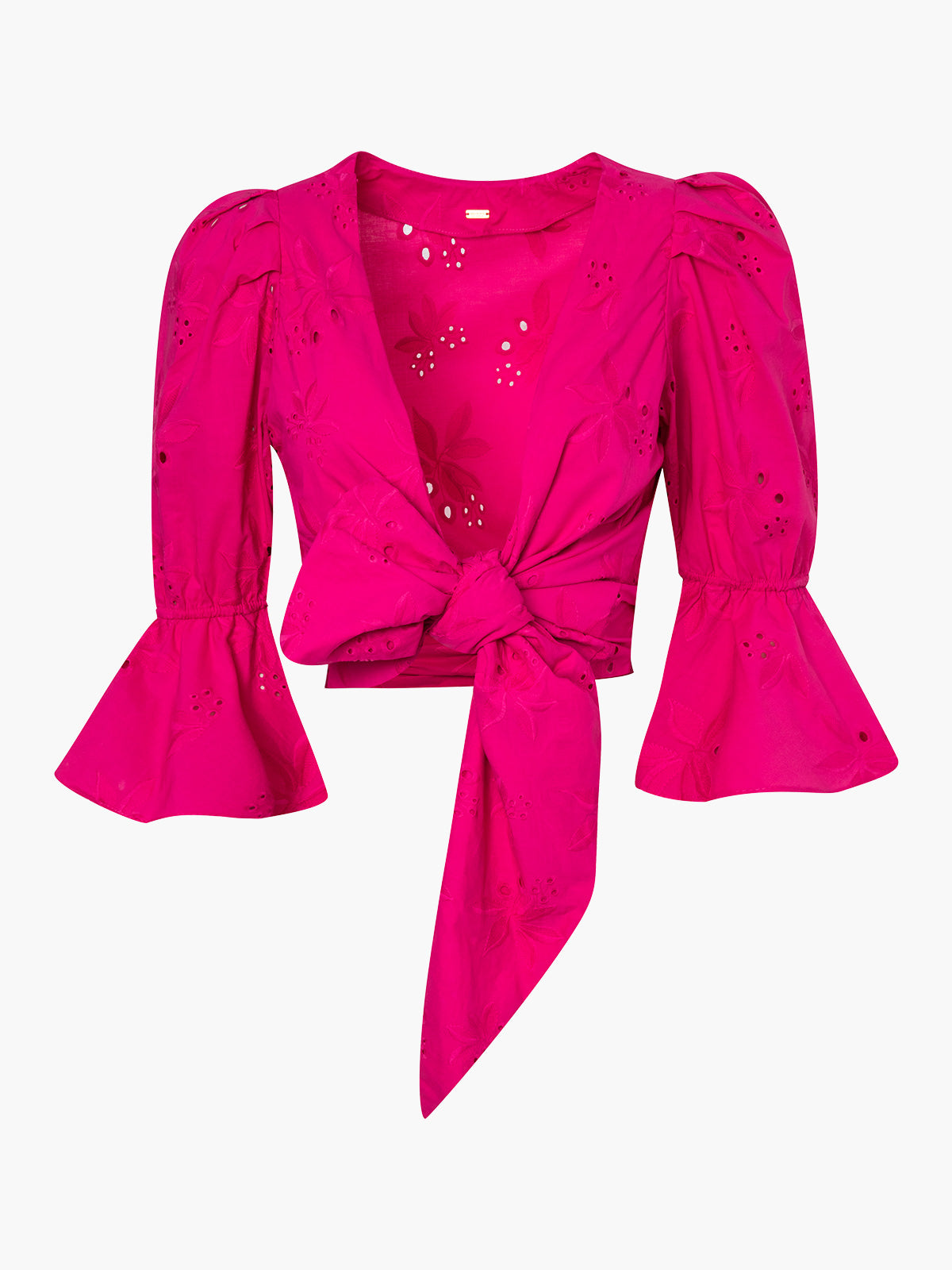 Salsa Cotton Eyelet Shirt | Fuchsia Salsa Cotton Eyelet Shirt | Fuchsia