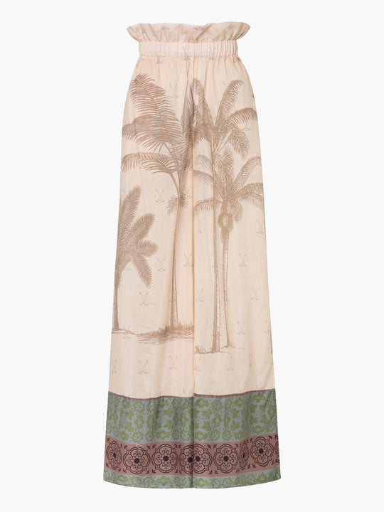 San Antonio Cotton Silk Pants | Ivory