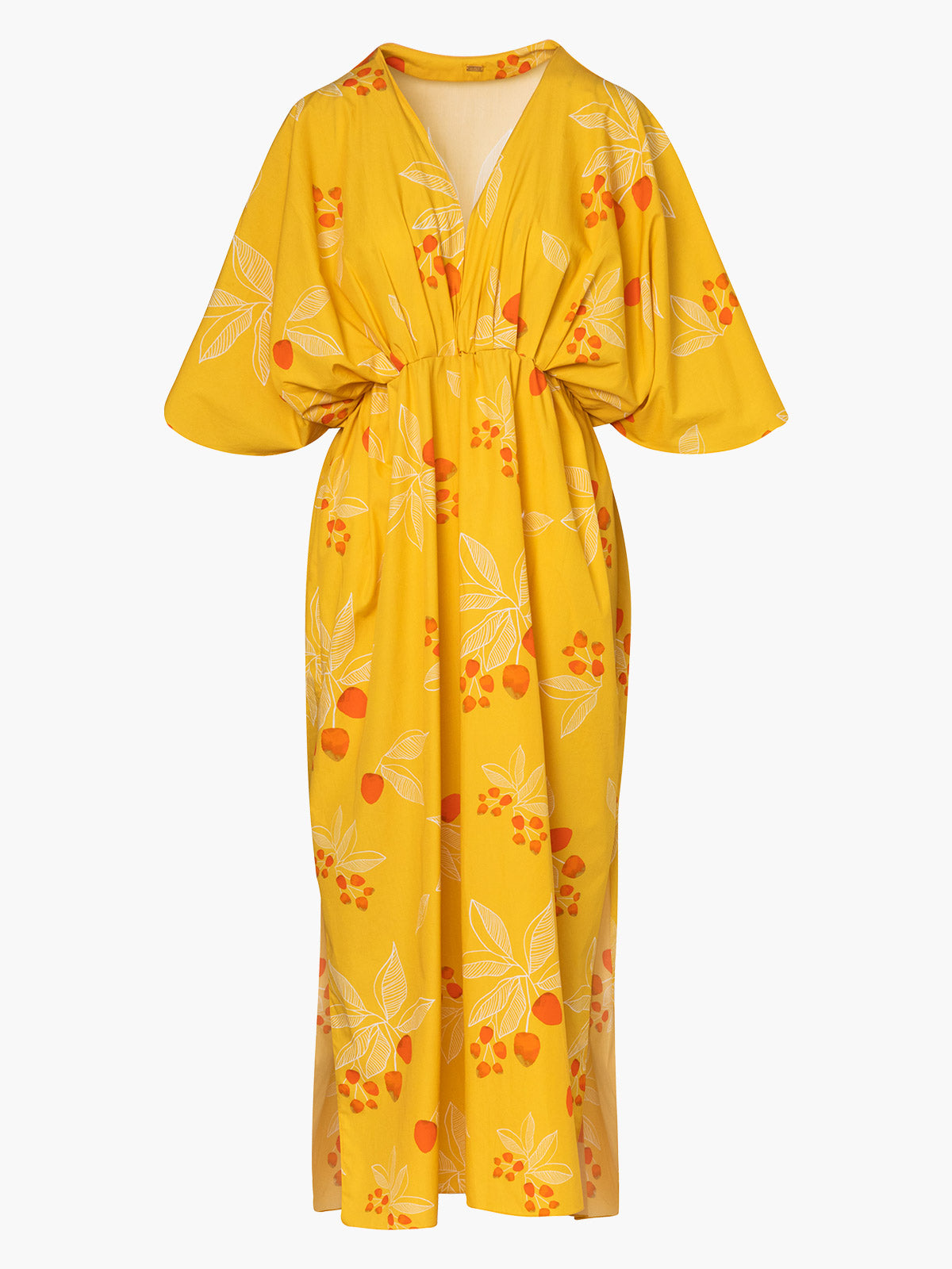San Bernardo Cotton Kaftan | Yellow Chontaduro San Bernardo Cotton Kaftan | Yellow Chontaduro