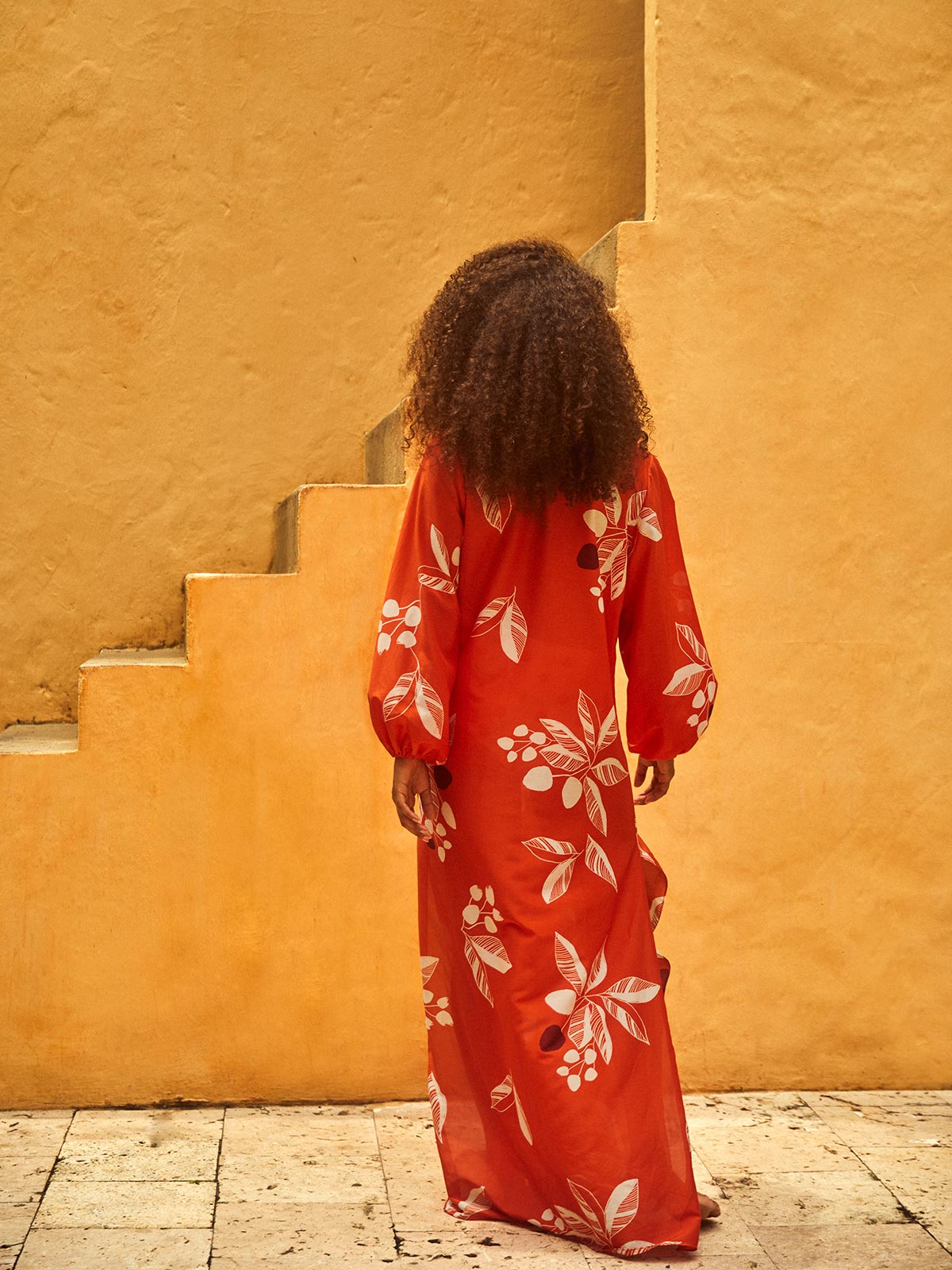 San Marco Cotton Silk Maxi Dress | Orange Chontaduro San Marco Cotton Silk Maxi Dress | Orange Chontaduro