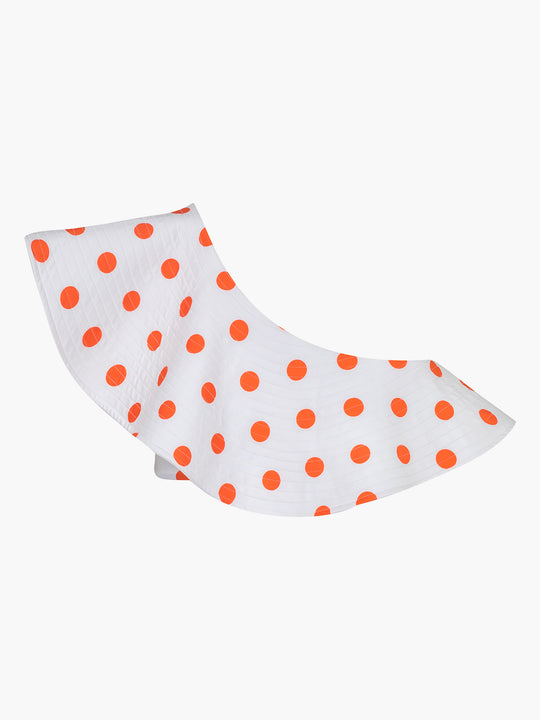 Sunset Waves Top | Polka Orange