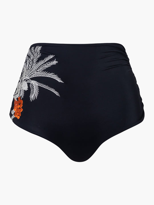 Victoria Vintage Bottom Embroidered | Black
