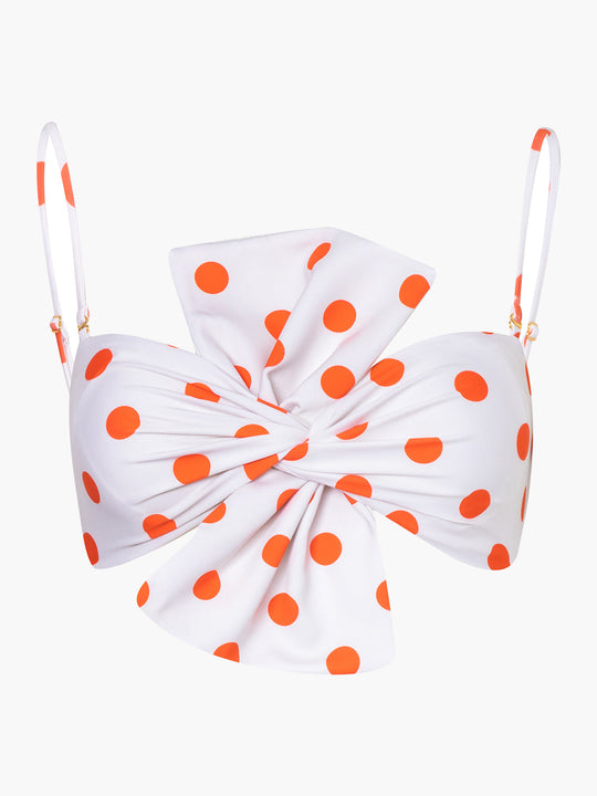Albatross Top | Polka Orange