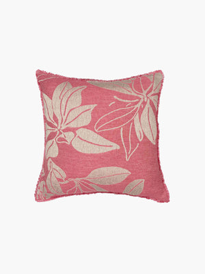 Cushion Cover With Recovered Fringe 45 x 45 | Guava Cushion Cover With Recovered Fringe 45 x 45 | Guava