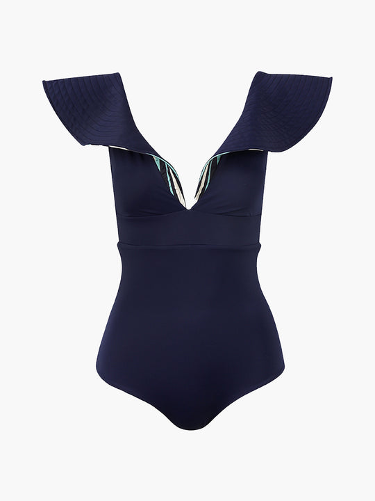 Grace One Piece | Dark Blue/Blue Stripes