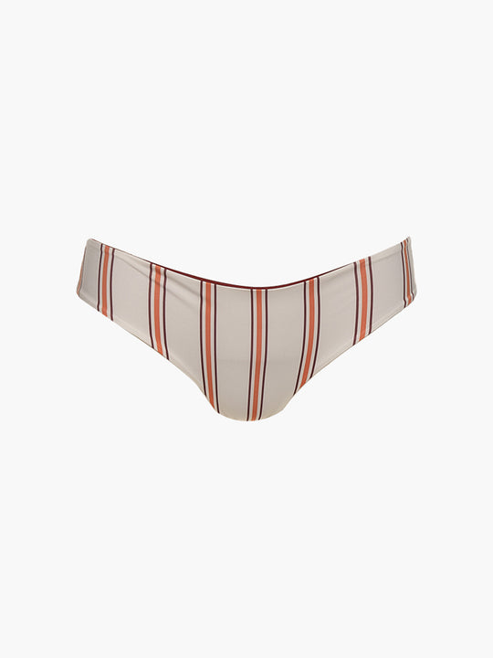 Sunset Waves Bottom | Orange Stripes/Wine