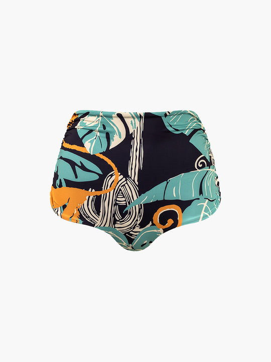 Victoria Vintage Bottom | Blue Monkeys/Dark Blue