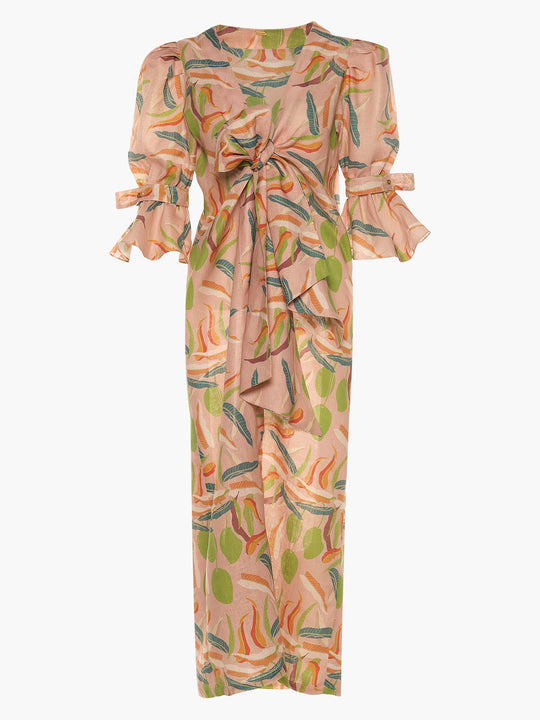 Agua Alta Linen Dress | Rose Mangos