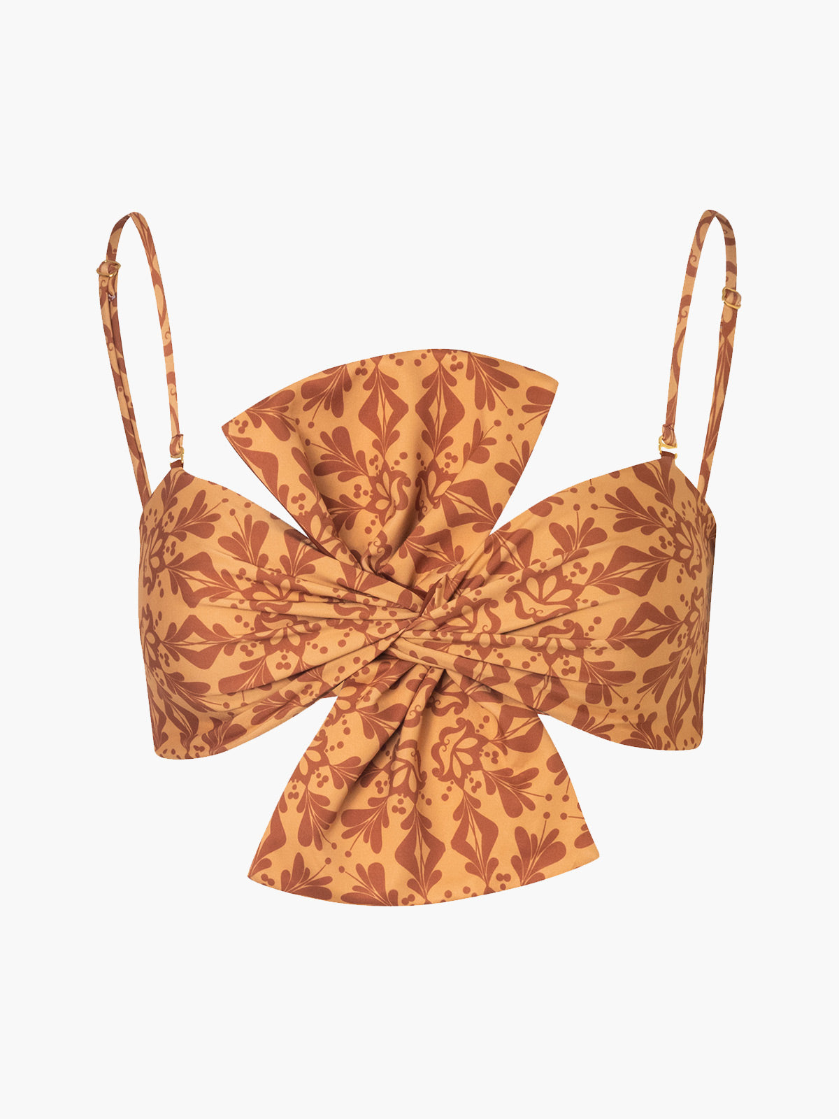 Albatross Top | Mustard Arabesque/Brown Albatross Top | Mustard Arabesque/Brown