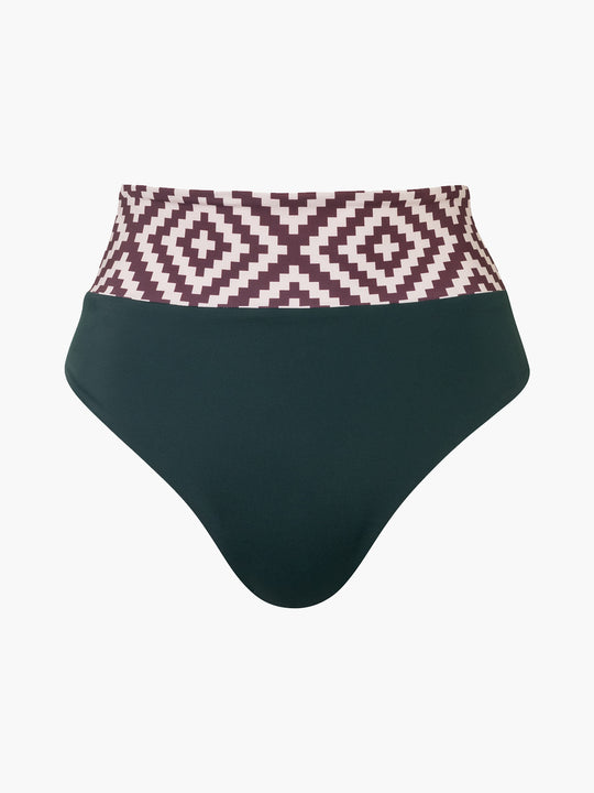 Yucatan Vintage Bottom | Dark Green/Mustard