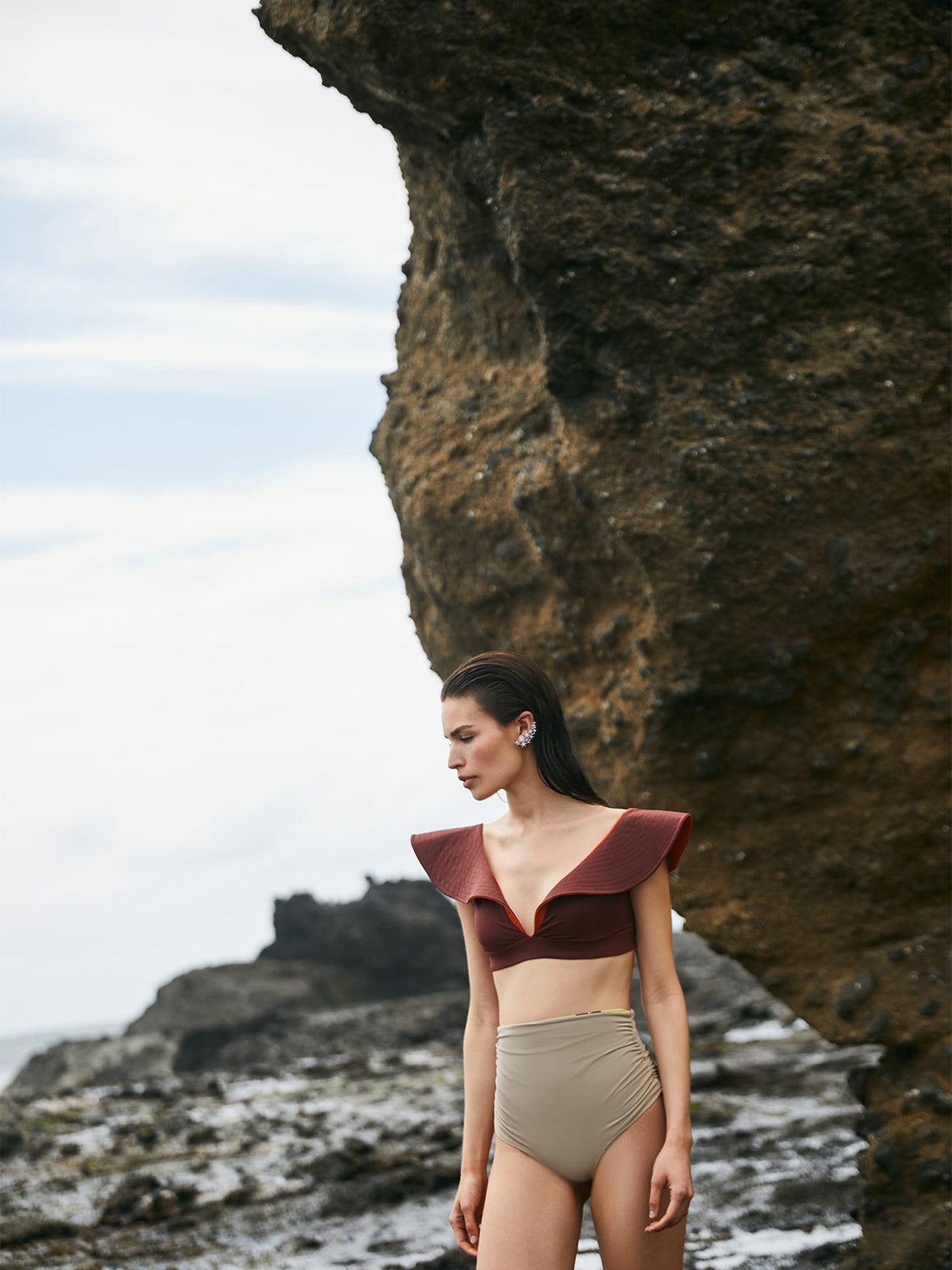 Ave de Paraiso Top | Brown/Orange Ave de Paraiso Top | Brown/Orange