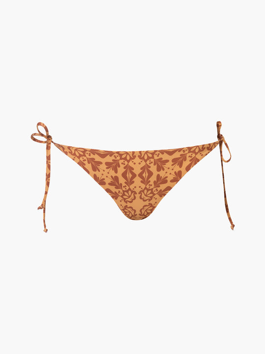 Brazil Bottom | Mustard Arabesque/Brown
