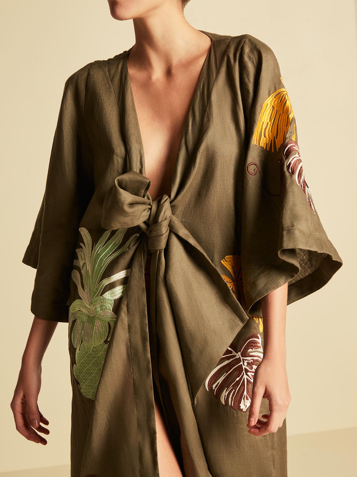 Frida Kaftan | Khaki Frida Kaftan | Khaki - Fashionkind