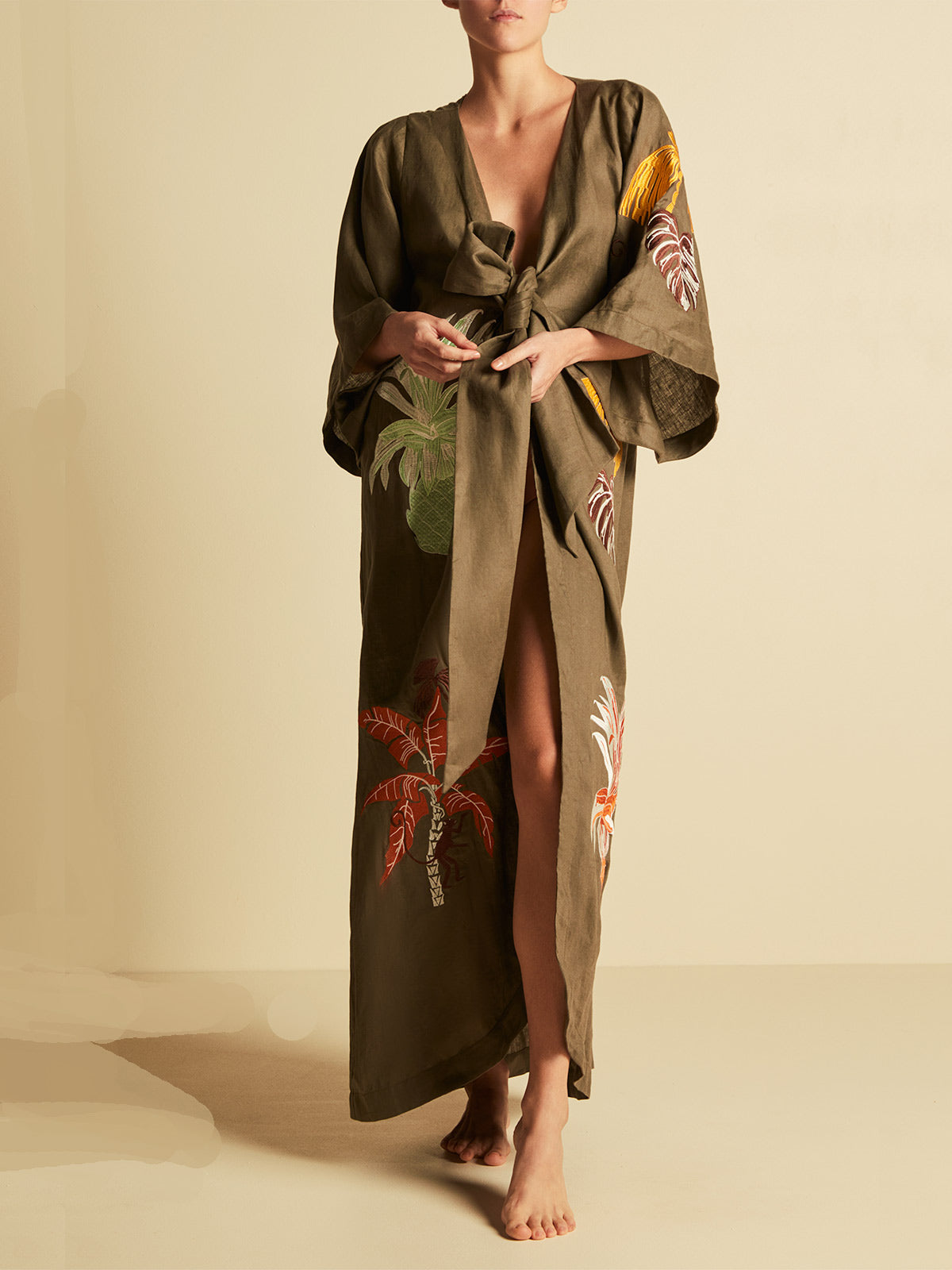 Frida Kaftan | Khaki Frida Kaftan | Khaki - Fashionkind