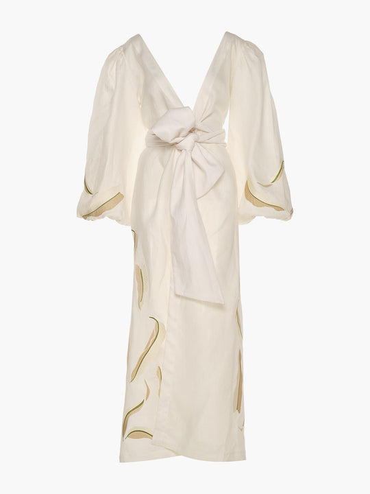 Leticia Linen Dress | Ivory