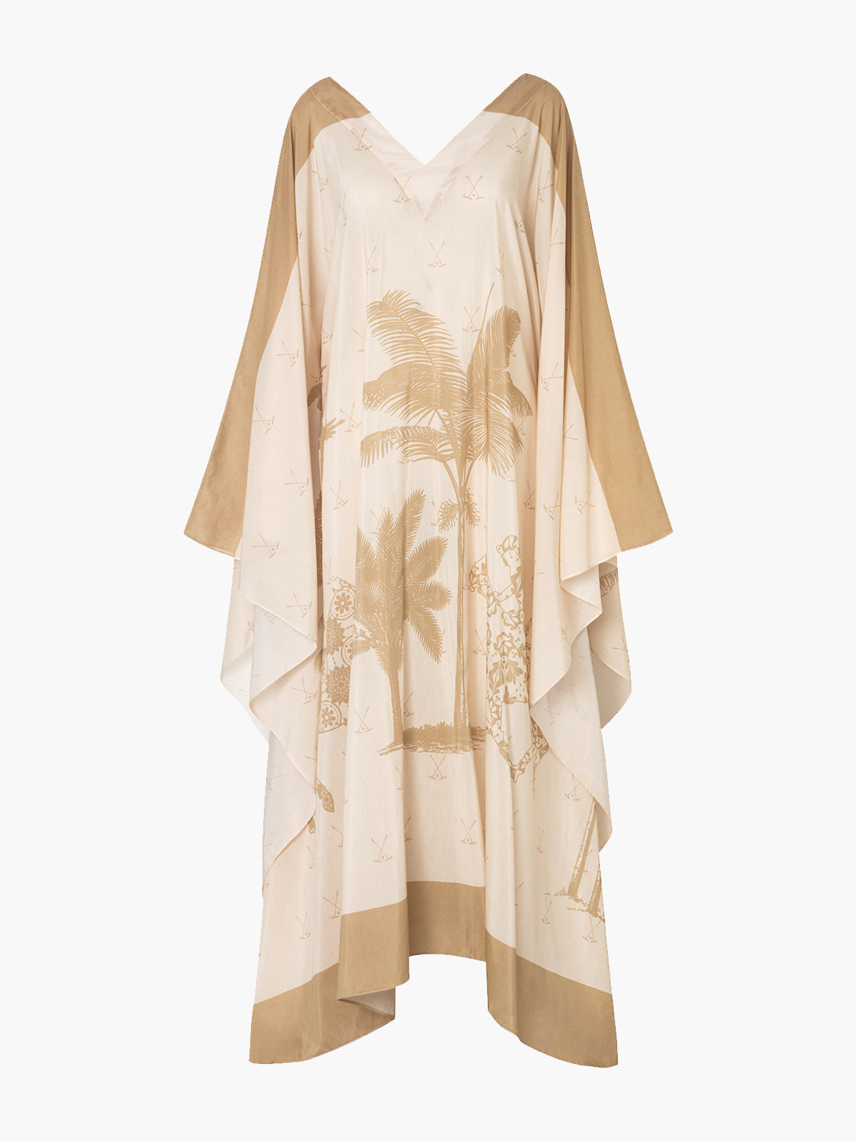 Morena Cotton-Silk Kaftan | Ivory Palms Morena Cotton-Silk Kaftan | Ivory Palms