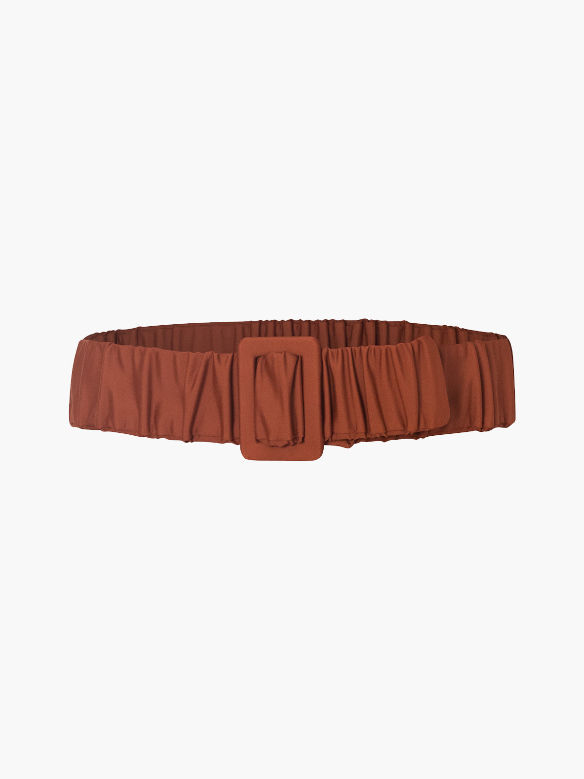 Ruched Belt | Brown Ruched Belt | Brown