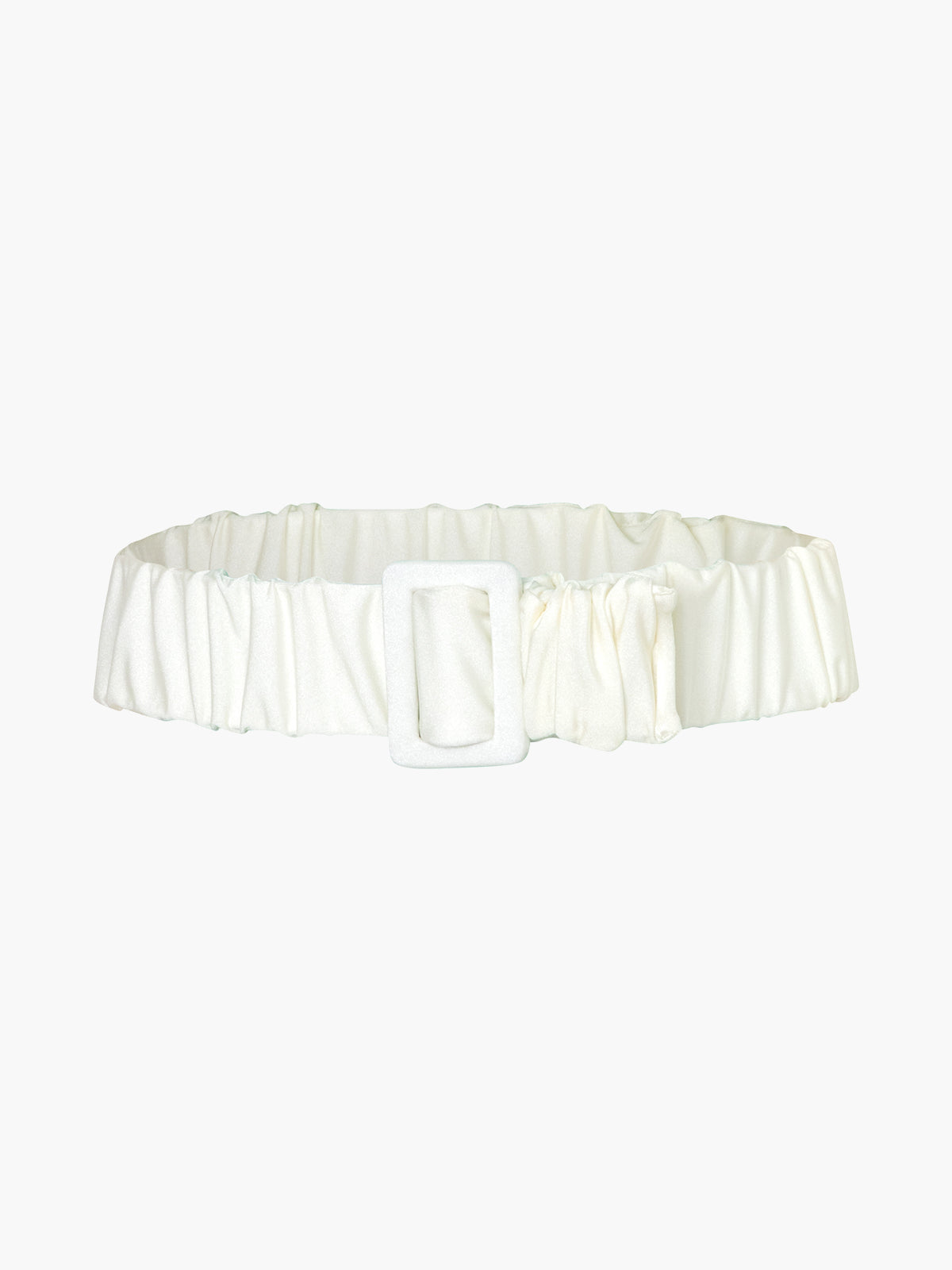 Ruched Belt | Ivory Ruched Belt | Ivory