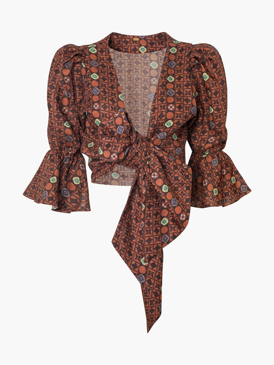 Salsa Linen Shirt | Terracota Mosaic