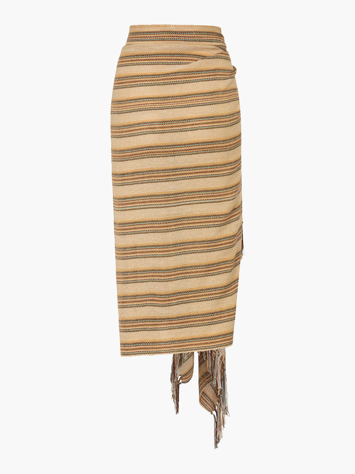Tardes de Polo Skirt | Beige Stripes Tardes de Polo Skirt | Beige Stripes