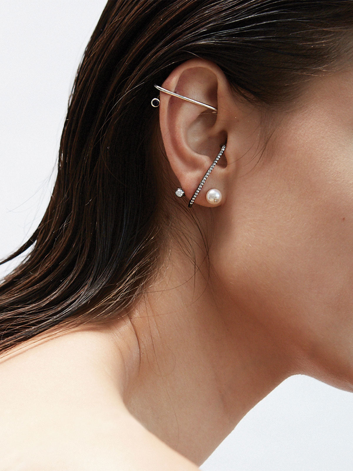 Diamond Oasis Pearl Earring Diamond Oasis Pearl Earring - Fashionkind
