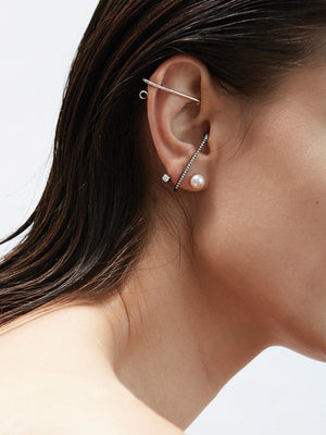 Diamond Oasis Pearl Earring Diamond Oasis Pearl Earring - Fashionkind