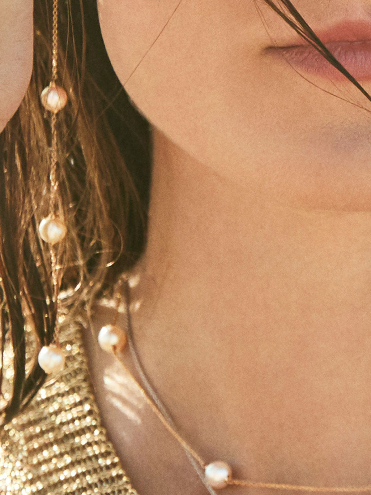 Akoya Pearl Station Necklace Akoya Pearl Station Necklace